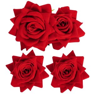 3 pinzas para el cabello con diseño de rosas y flores, broche de rosa, horquilla de bailarina flamenca, accesorios mexicanos para el cabello para 3 pinzas para el cabello con diseño de rosas y flores, broche de rosa, horquilla de bailarina flamenca, accesorios mexicanos para el cabello para
