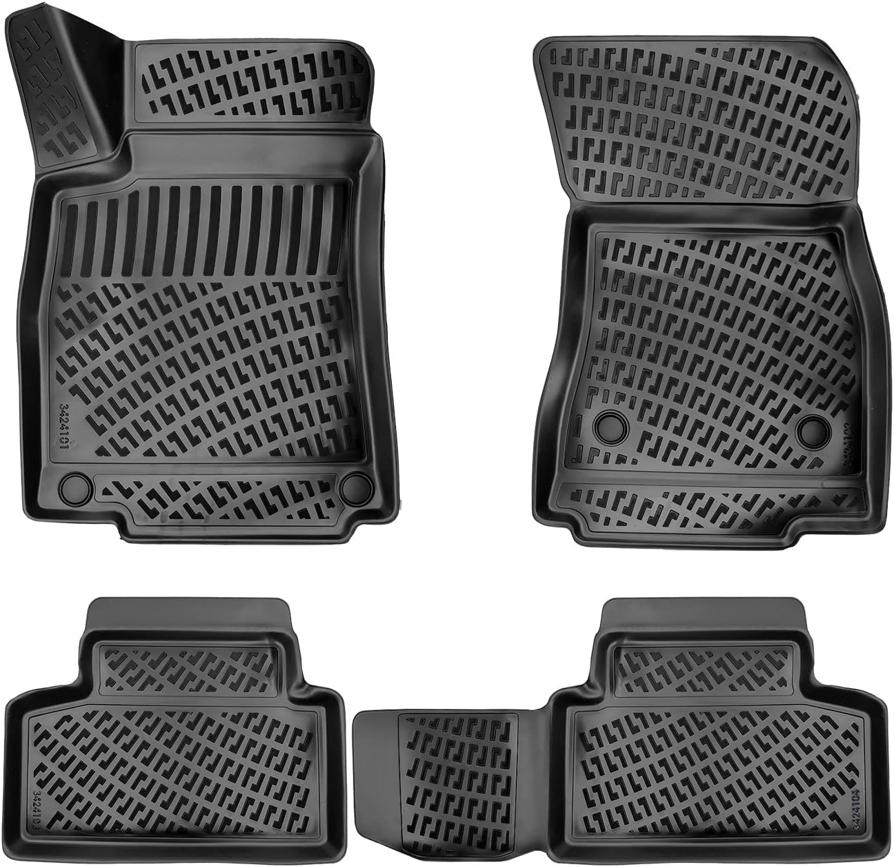 Ehiltek – Alfombrillas para Mercedes-Benz GLB 2019-2023 para todo tipo de clima, durabilidad, resistentes al agua, alfombrillas de primera y segunda