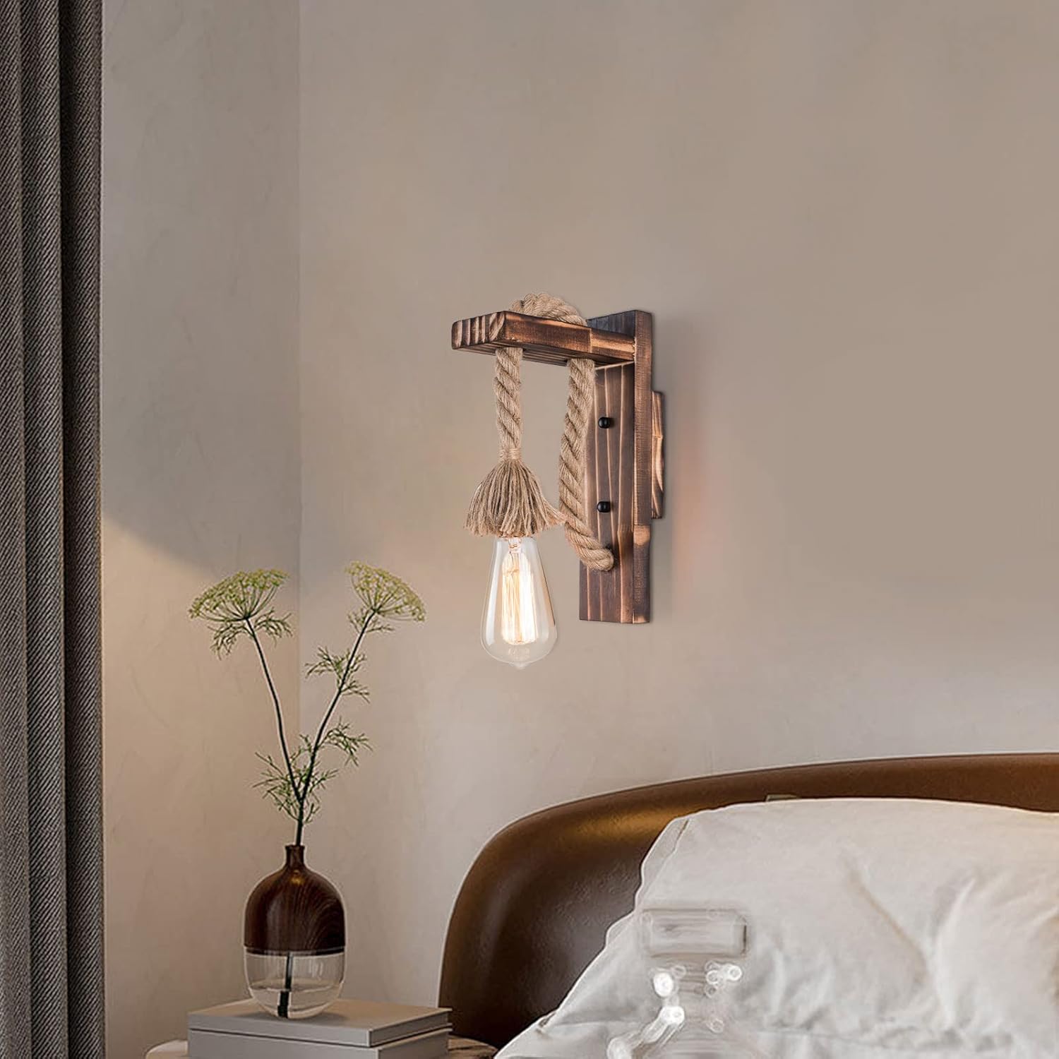 Fetcoi Apliques de pared de granja, aplique de pared rústico para entrada, cocina, comedor, dormitorio, sala de estar