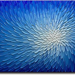 Amei Pinturas artísticas, 24 x 48 pulgadas, pintura al óleo de flores, pinturas 3D pintadas a mano sobre lienzo, arte abstracto, arte de madera en Amei Pinturas artísticas, 24 x 48 pulgadas, pintura al óleo de flores, pinturas 3D pintadas a mano sobre lienzo, arte abstracto, arte de madera en