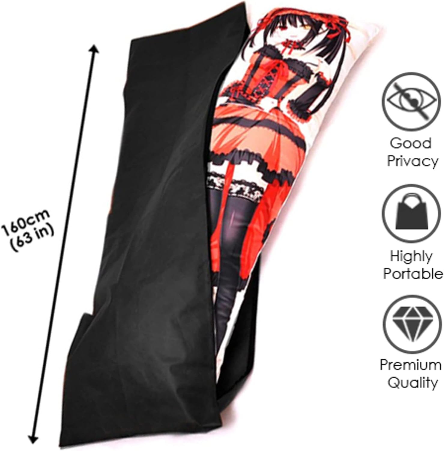Almohada corporal de alta calidad, funda de almohada de cuerpo suave, protección de viaje para abrazar, almohada animé para acurrucarse para