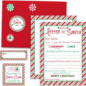 Kit oficial de Carta a Santa, 4 tarjetas de relleno de recuerdos navideños de 5 x 7 pulgadas Keep Precious Fleeting Moments Alive de alta calidad, Kit oficial de Carta a Santa, 4 tarjetas de relleno de recuerdos navideños de 5 x 7 pulgadas Keep Precious Fleeting Moments Alive de alta calidad,