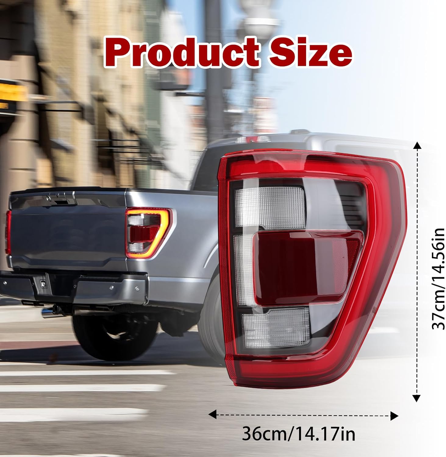 Luz trasera LED de freno para Ford F150 LARIATPLATINUM 2021 2022 2023 sin modelo ciego (lado derecho del pasajero)