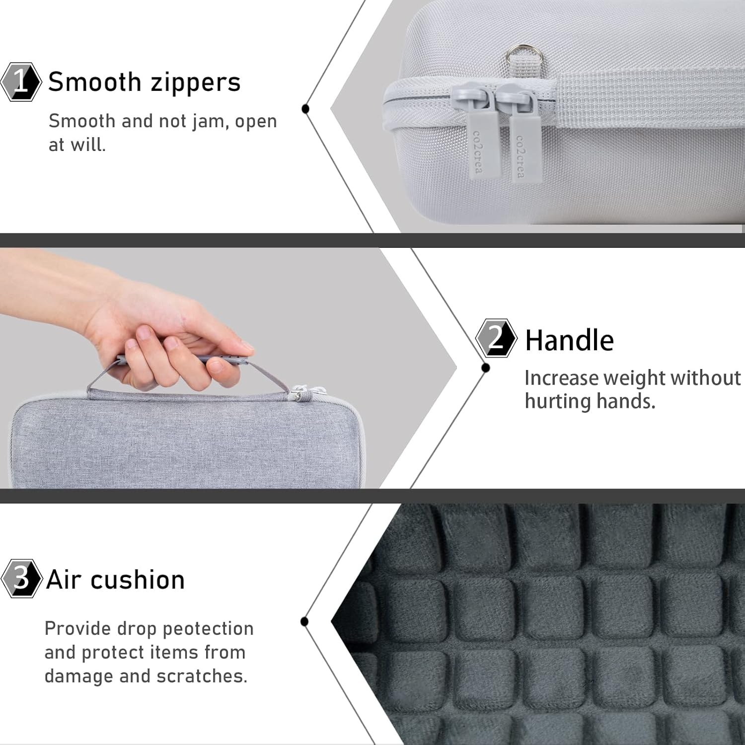 co2CREA Funda de viaje rígida de repuesto para altavoz Bluetooth portátil impermeable JBL Flip 6 FLIP 5 (estuche gris)