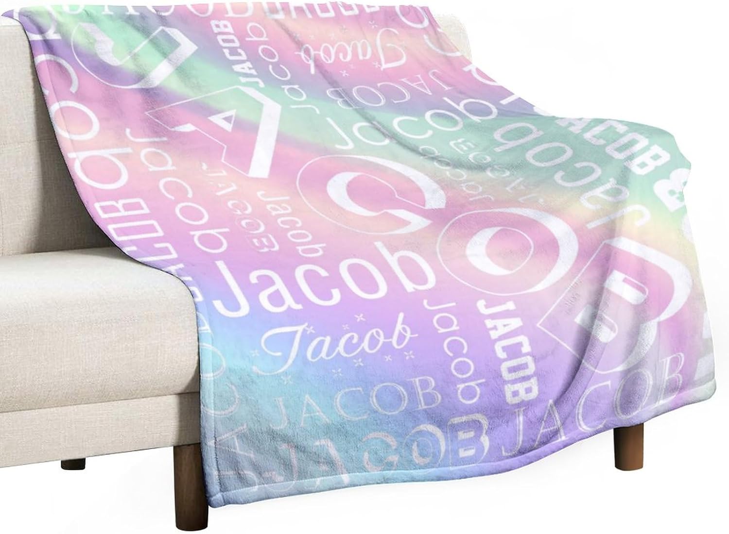 Oplamigy Manta personalizada con nombre para adultos y niños, mantas de bebé personalizadas para niños y niñas, manta personalizada con nombre,
