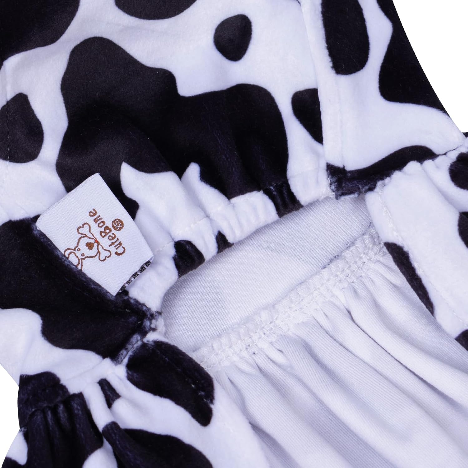CuteBone Vestido de terciopelo para perro de cuello alto, falda de cachorro, disfraz de falda para mascotas, ropa para gatos con lazo para el pelo