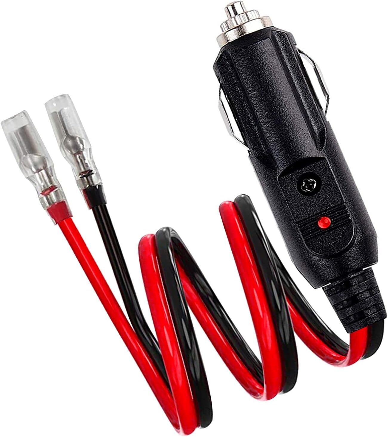 Enchufe de repuesto para encendedor de cigarrillos macho de 12 voltios paquete de 2 Cable adaptador de encendedor de cigarrillos macho de 12 V 24 V