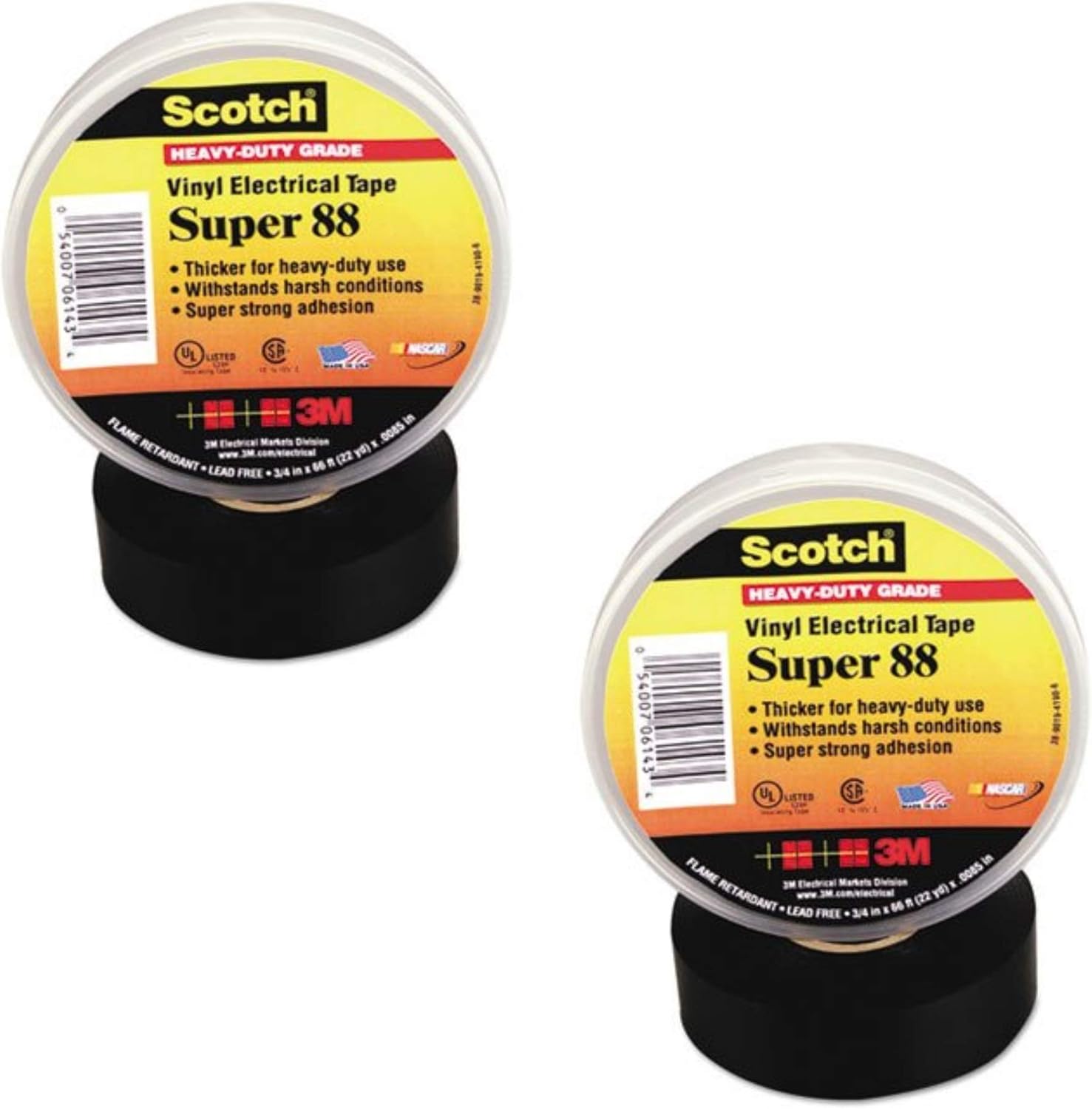 Scotch 88Super vinilo eléctricos tamaño de cinta 2x 432by 3M