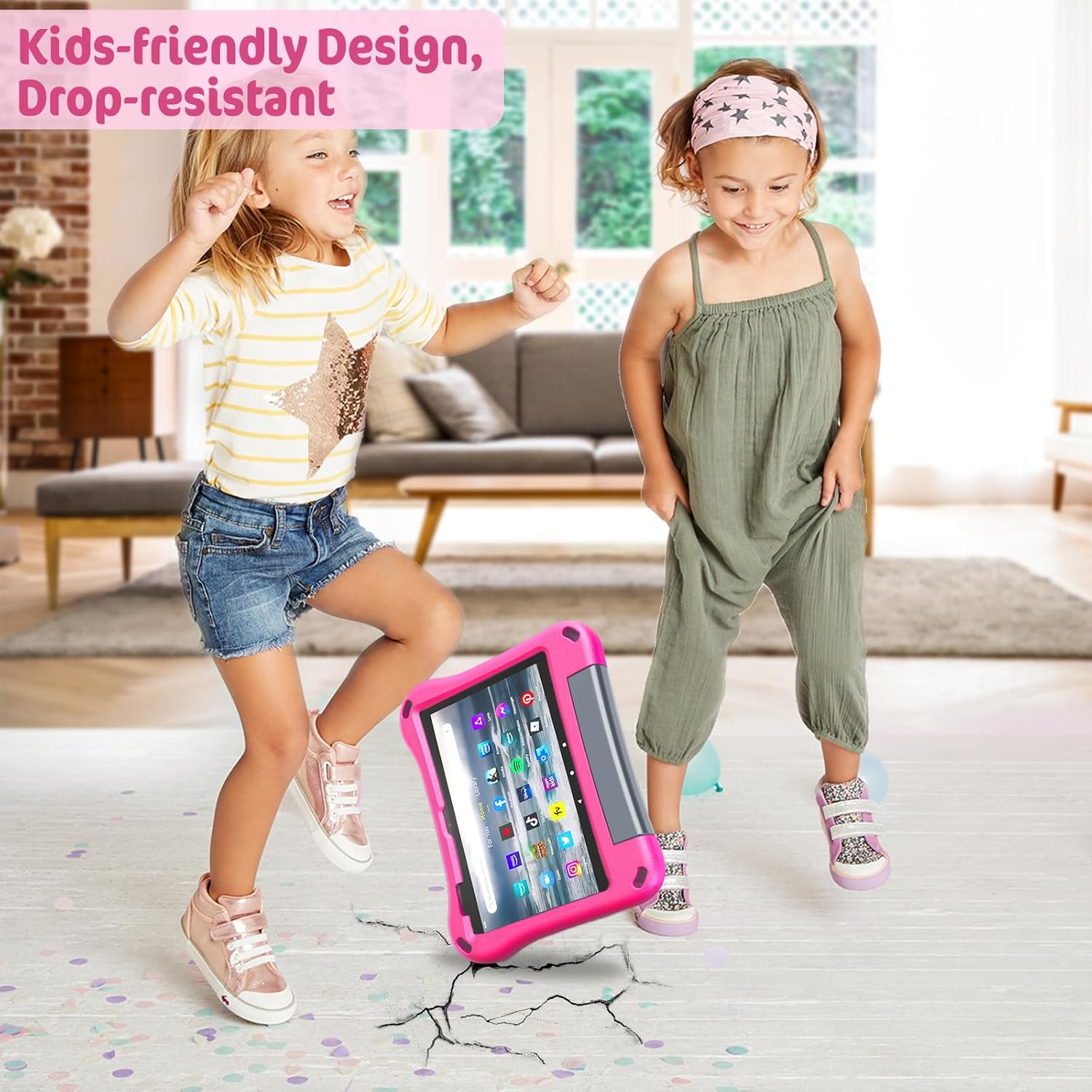 Auorld – Funda para tablet de 11 pulgadas para niños (compatible con 13 generación, versión 2023), ligera, a prueba de golpes, de EVA, con soporte