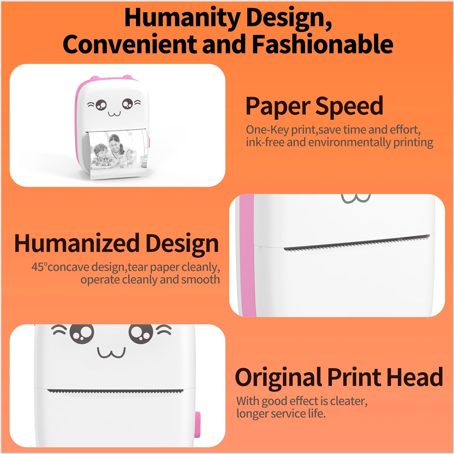 (13 rollos de papel térmico), impresora adhesiva sin tinta, mini impresora de bolsillo, mini impresora térmica de bolsillo, aplicación iOS Android
