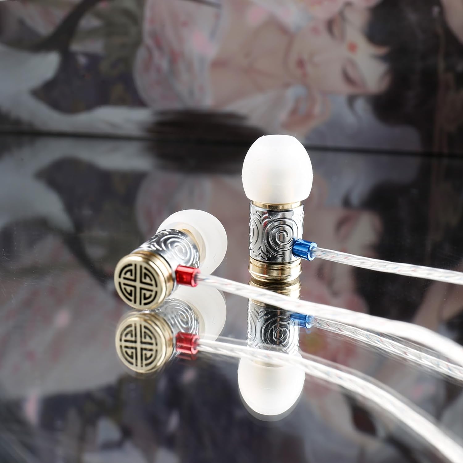 Kinboofi TANGZU Princess ChangLe – Monitor IEM para Systerm, auriculares con cable de calidad de alta fidelidad sin micrófono, auriculares