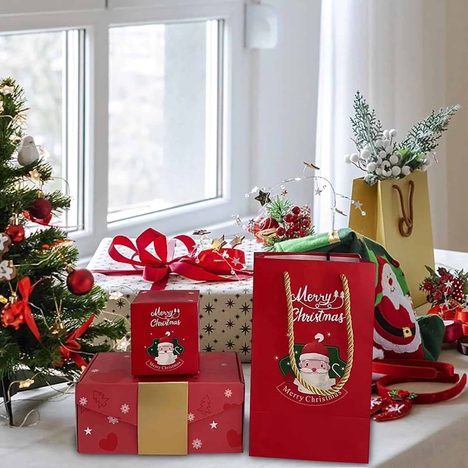 Caja de regalo sorpresa, explosión de 2023, cajas de regalo sorpresa sorpresa de Feliz Navidad, caja de regalo de sobre rojo plegable creatividad,