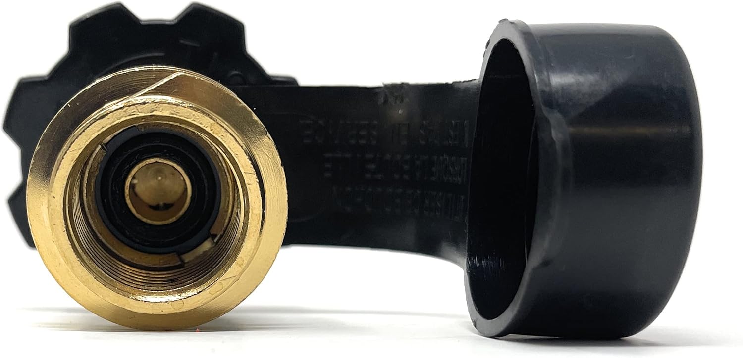MI MADOL IMPORTS, LLC MADOL Adaptador de tanque de propano de ajuste universal que convierte POL a QCC1  Tipo 1 con llave 3353 Adaptador de manguera