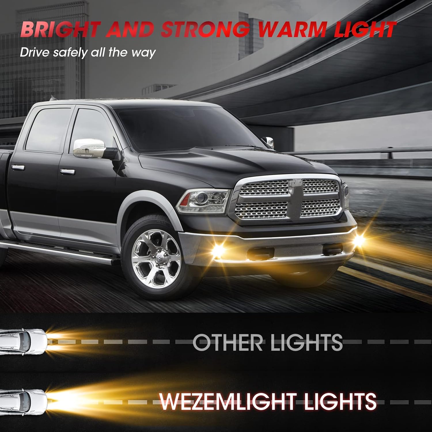 Conjunto de lámpara de luz antiniebla para Dodge Ram 1500 2013 2014 2015 2016 2017 2018 con bombillas halógenas 9006 12V 55W incluidas interruptor y