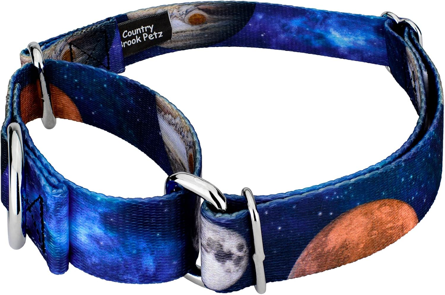 Country Brook Petz – Collar y correa de perro Martingala Galactic Neighbors – Colección Geek Chic con 4 diseños para cualquier mega fan (1 pulgada,
