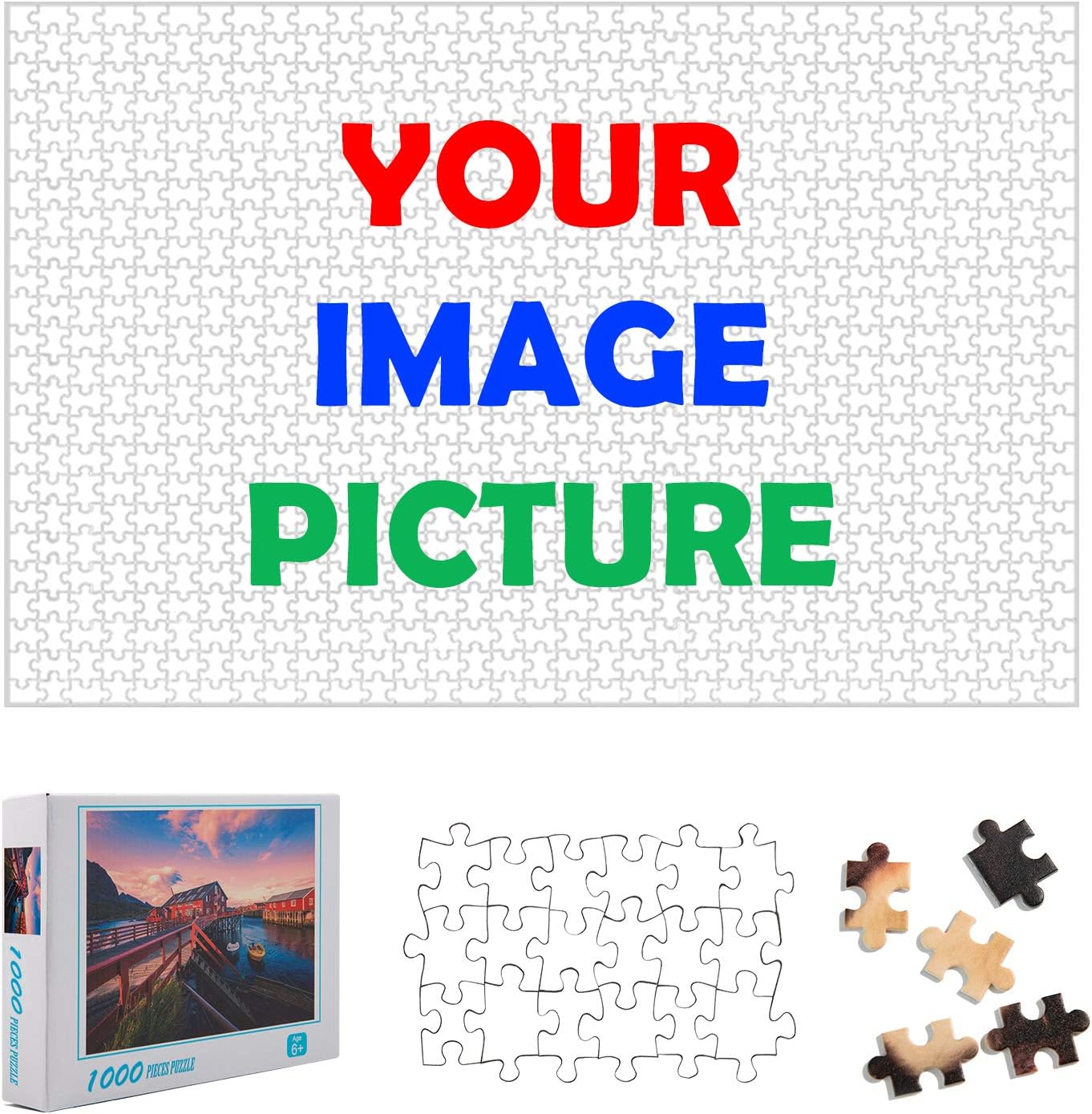 Rompecabezas personalizado a partir de la foto, rompecabezas personalizado, regalo de cumpleaños único, adecuado para niños, familiares y amigos,