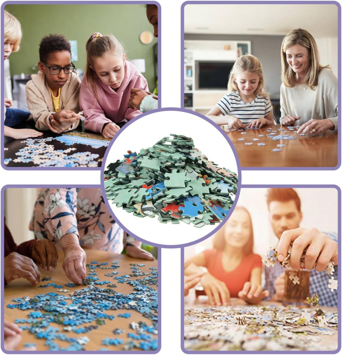 Rompecabezas de Navidad 2023 con temática navideña, juego minimalista de rompecabezas para adultos, 500 piezas, rompecabezas de regalo para cuenta