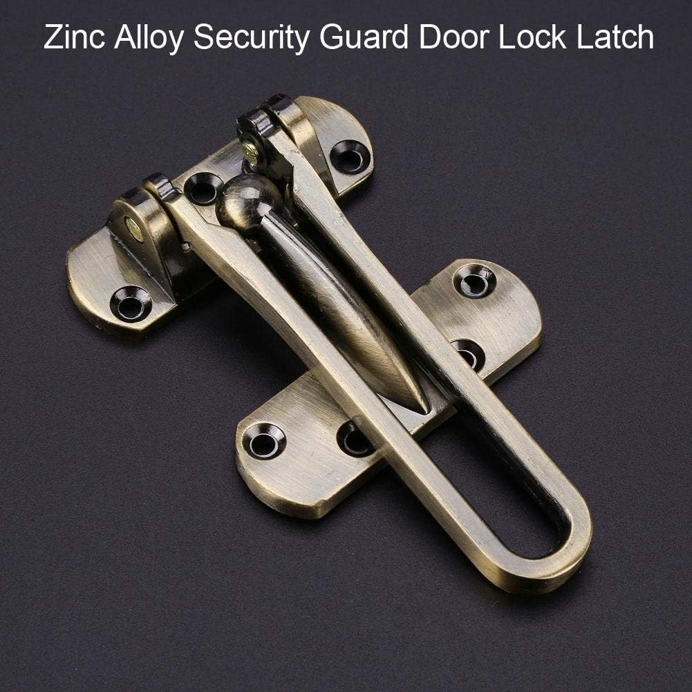 Multi Color Aleación de Zinc Seguridad Ventana Puerta Guardia Restrictor Cerradura Cerradura Cerradura Cadena de Seguridad (Bronce)