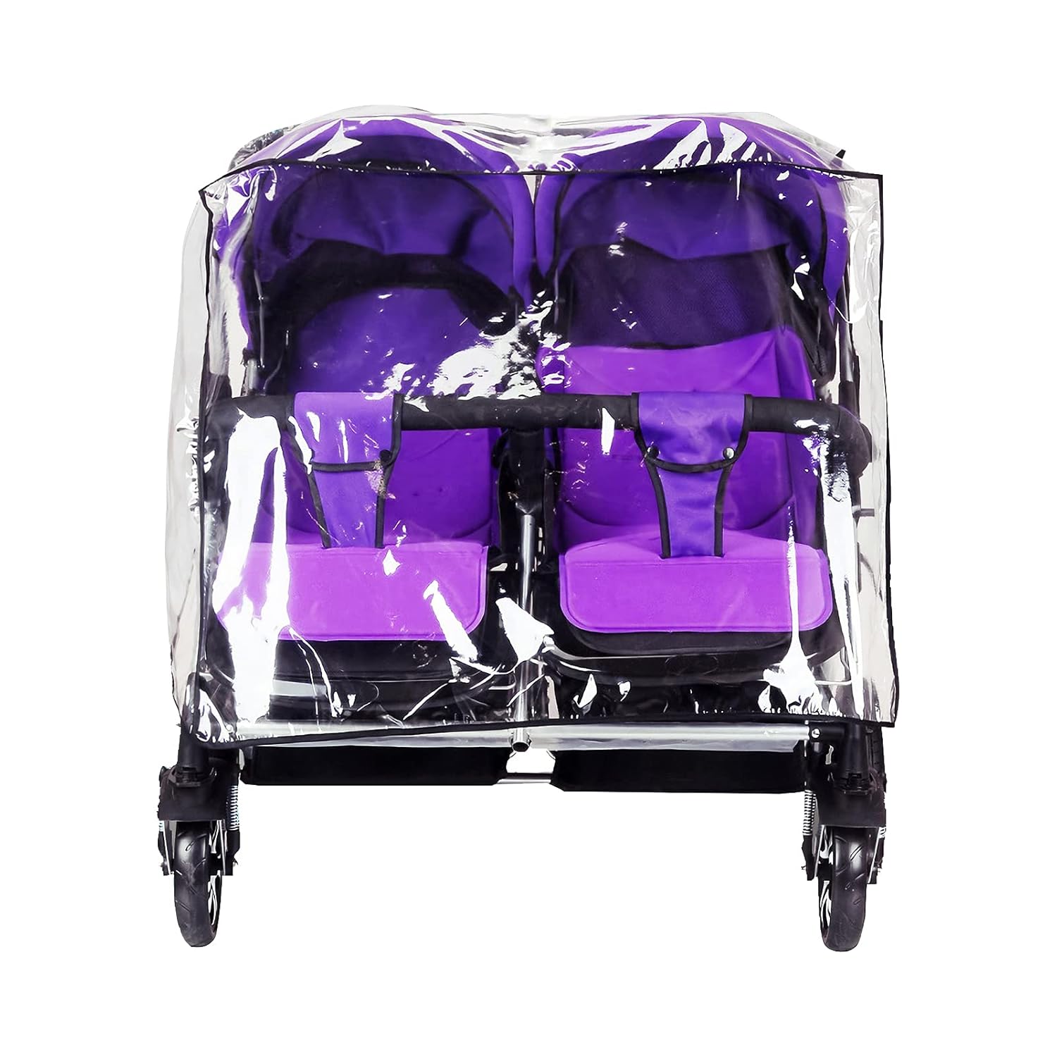 ITODA Universal Twins – Funda para cochecito de bebé, impermeable, impermeable, protección contra la lluvia, lado a lado, al aire libre, doble