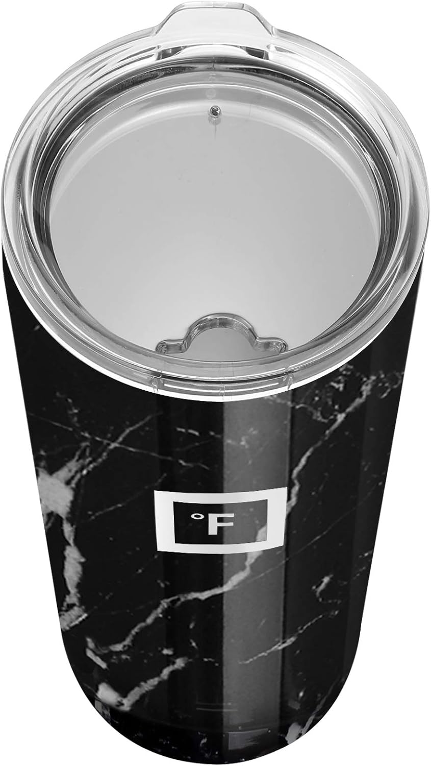 IRON FLASK Vaso clásico de 16, 24 o 32 onzas, acero inoxidable aislado al vacío, frío o caliente, moderno de doble pared, simple vaso térmico de