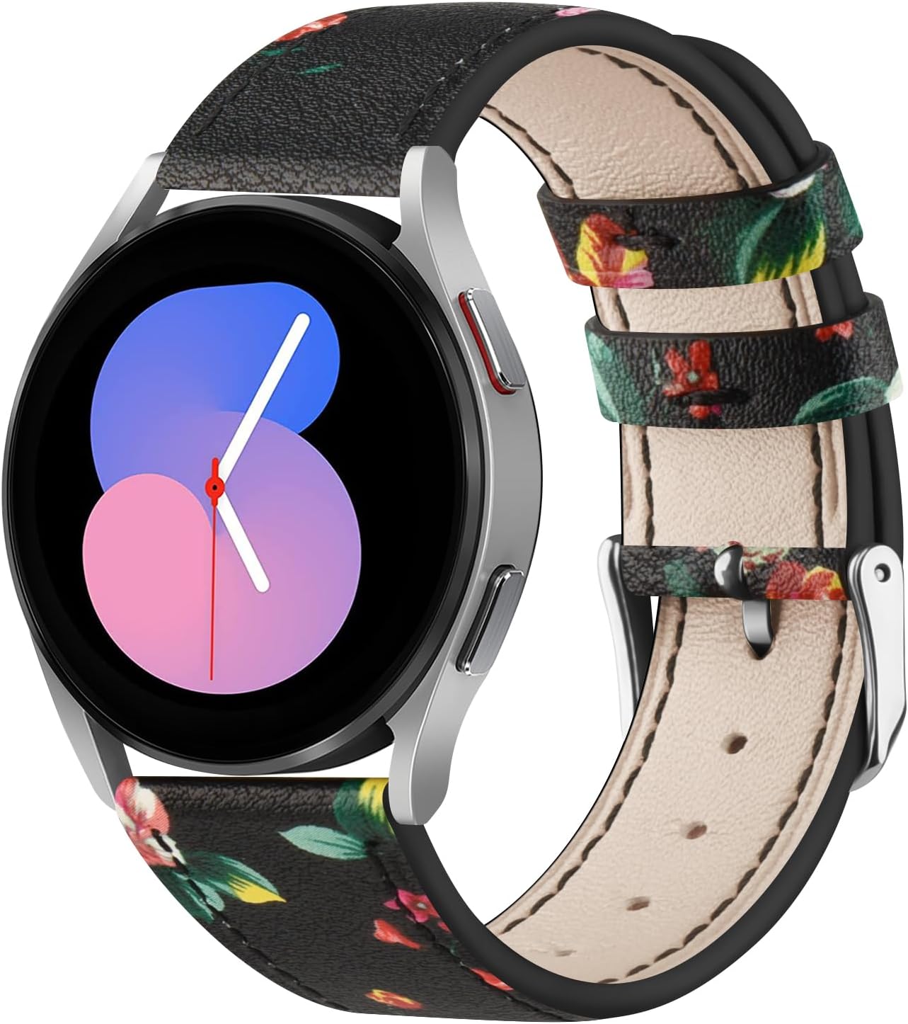 Vancle Correa de cuero compatible con Samsung Galaxy Watch 54 1.575 in 1.732 inWatch 5 Pro 1.772 inGalaxy Watch 4 Classic 1.654 in 1.811 in, correa