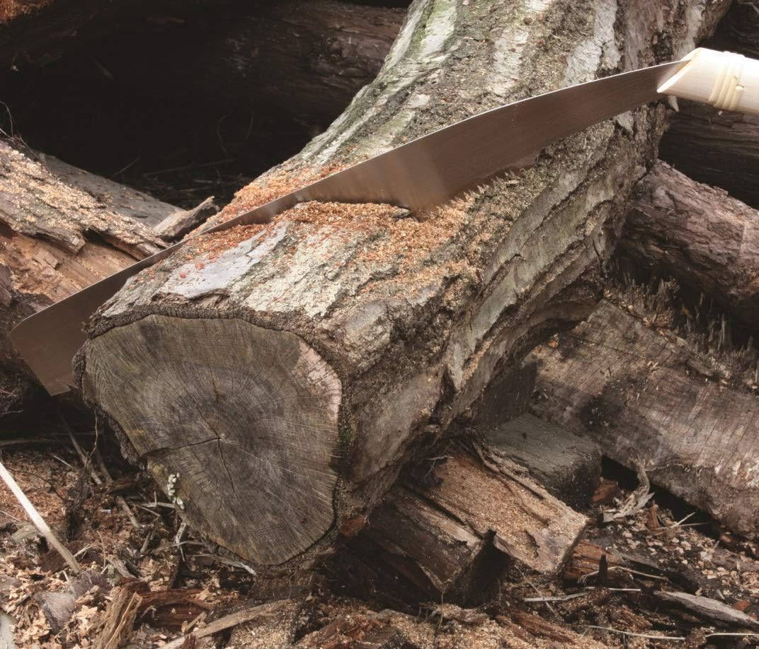 KAKURI Temagari Saw – Sierra japonesa de 14 pulgadas de largo, hoja de acero japonés, sierra de poda de mano grande para cortar árbol, tronco, rama,