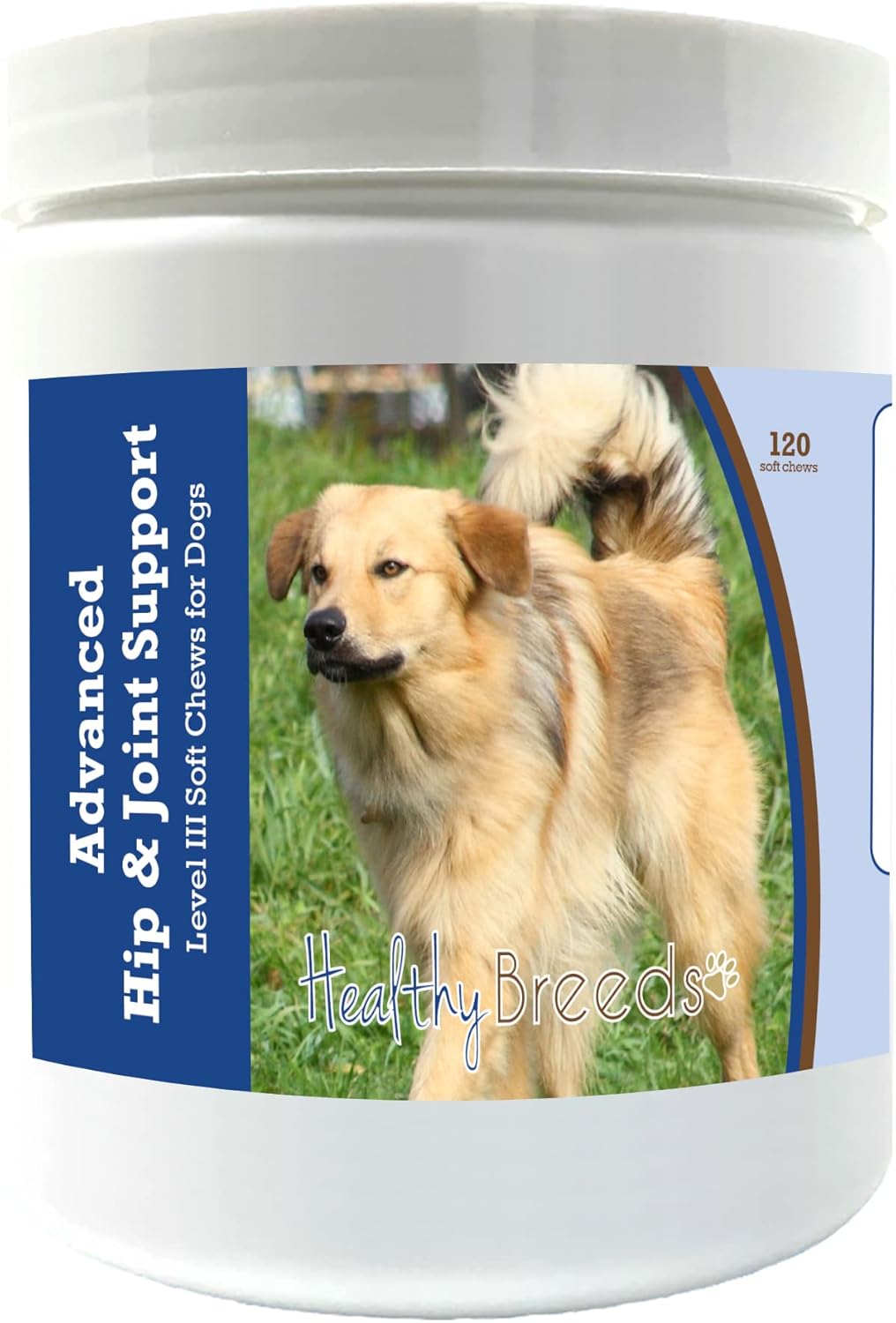 Healthy Breeds Chinook Advanced Hip & Joint Support Level III – Masticables suaves para perros, promueve una vida activa y cómoda con glucosamina,