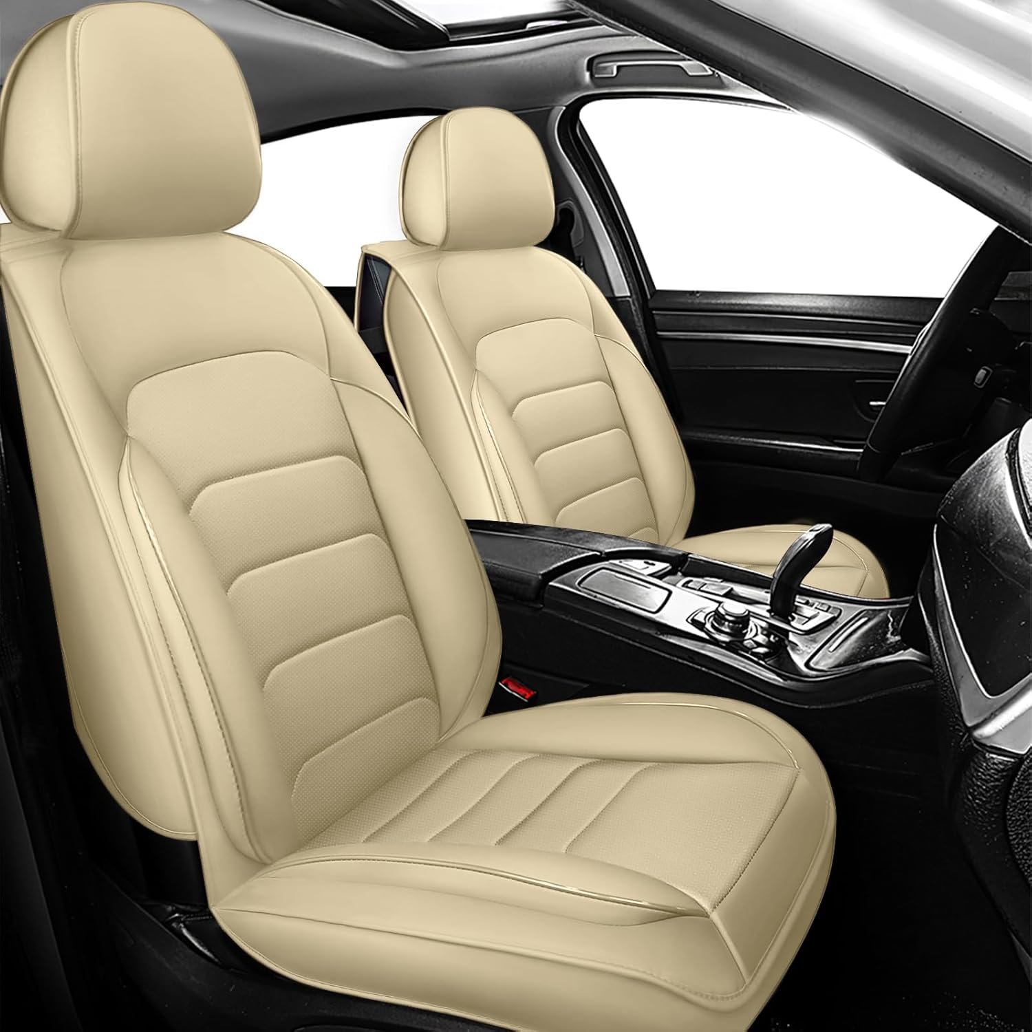 Juego completo de fundas de asiento de automóvil de ajuste personalizado para Lexus GX 460 2010-2023 de cuero de alta calidad, fundas de asiento