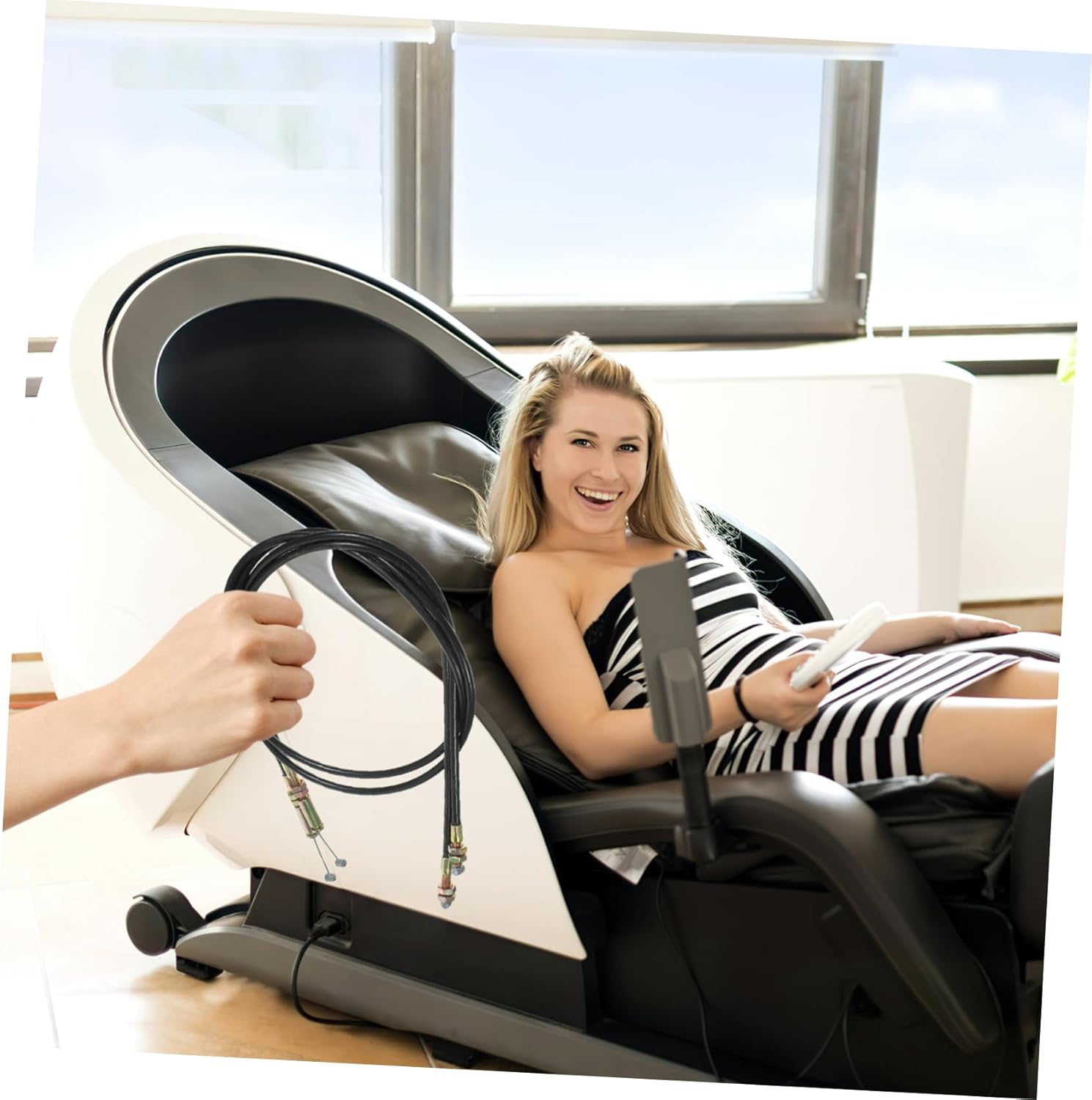 MAGICLULU Silla de masaje, silla de oficina, muebles, silla de escritorio, sofá, cama para sala, moderna, baratos, sofás, reclinable, cable de