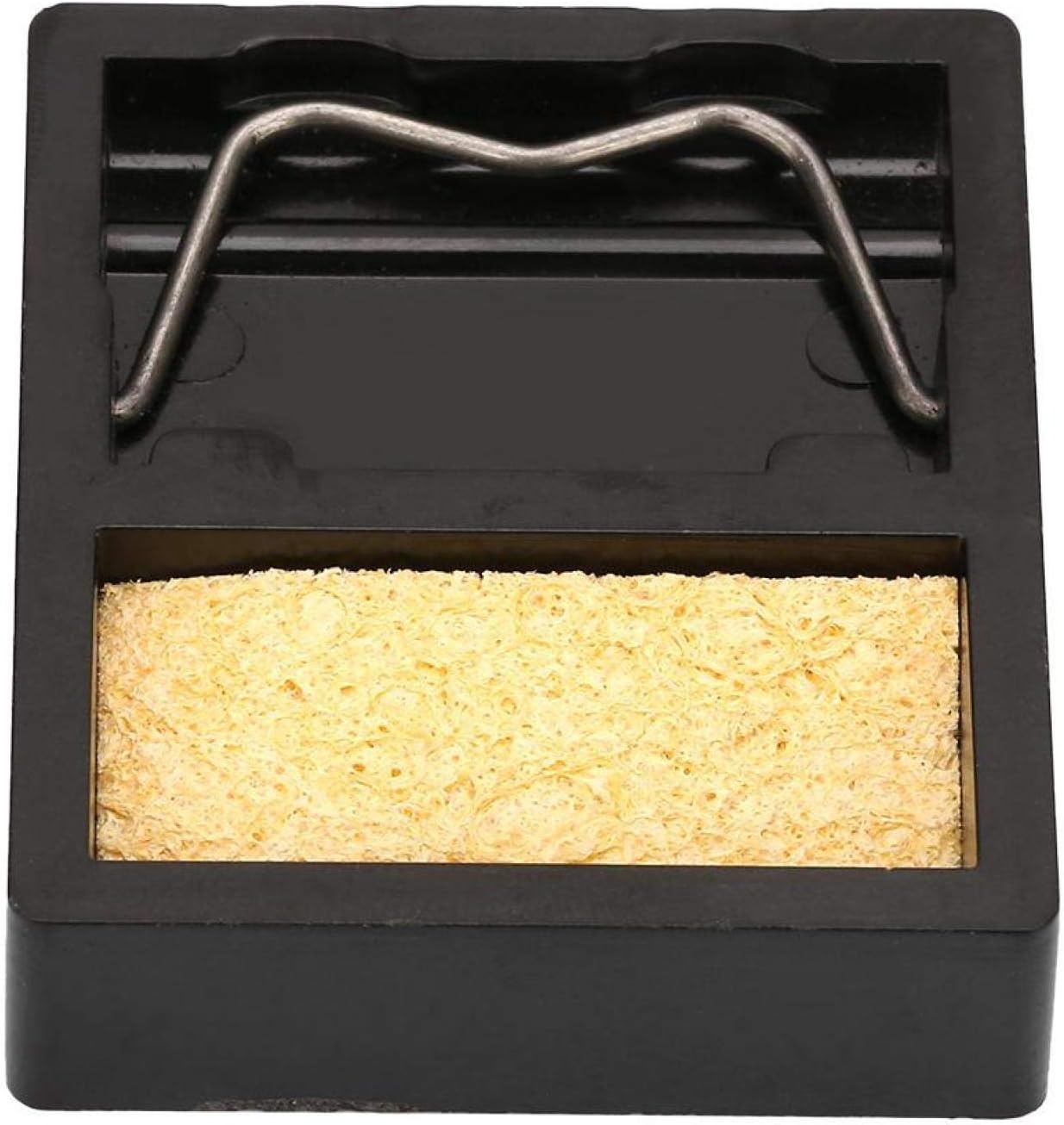 HWY-001 Mini soporte de hierro eléctrico con esponja limpiadora de puntas 1,112.0 F resistente a altas temperaturas para soldar, ensamblar y