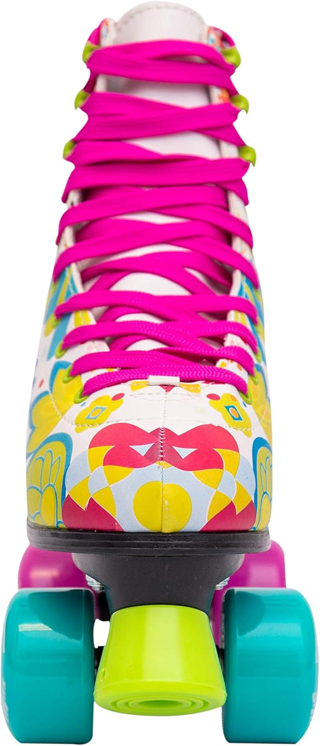 STMAX Patines clásicos Derby de 4 ruedas para mujeres y niñas, patines cuádruples para niños y adultos Patines para niñas y mujeres patines al aire