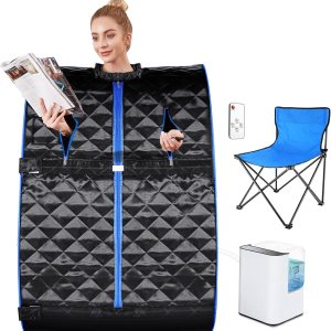 OPPSDECOR Spa de sauna de vapor portátil, tienda de campaña de sauna personal para interiores, control remoto y silla y temporizador incluidos, OPPSDECOR Spa de sauna de vapor portátil, tienda de campaña de sauna personal para interiores, control remoto y silla y temporizador incluidos,