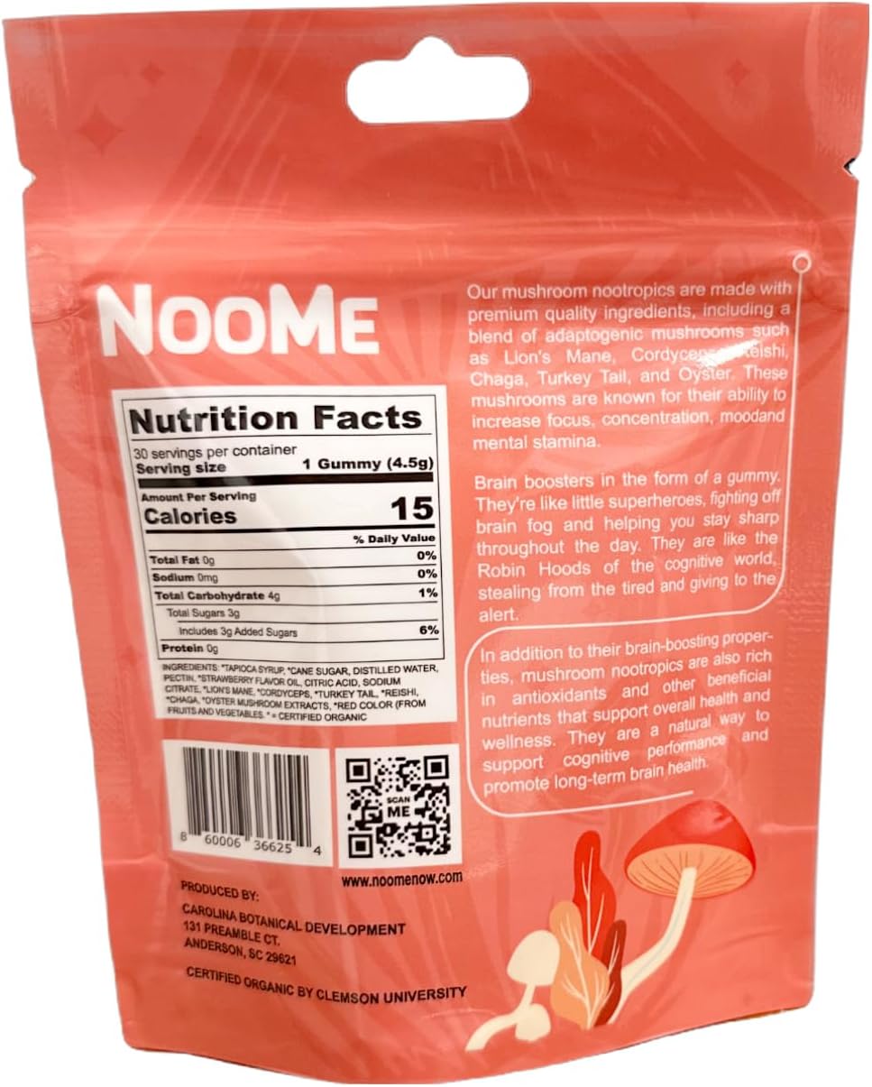 Gomitas orgánicas de hongos nootrópicos veganos Kosher 30ct Daily Bites
