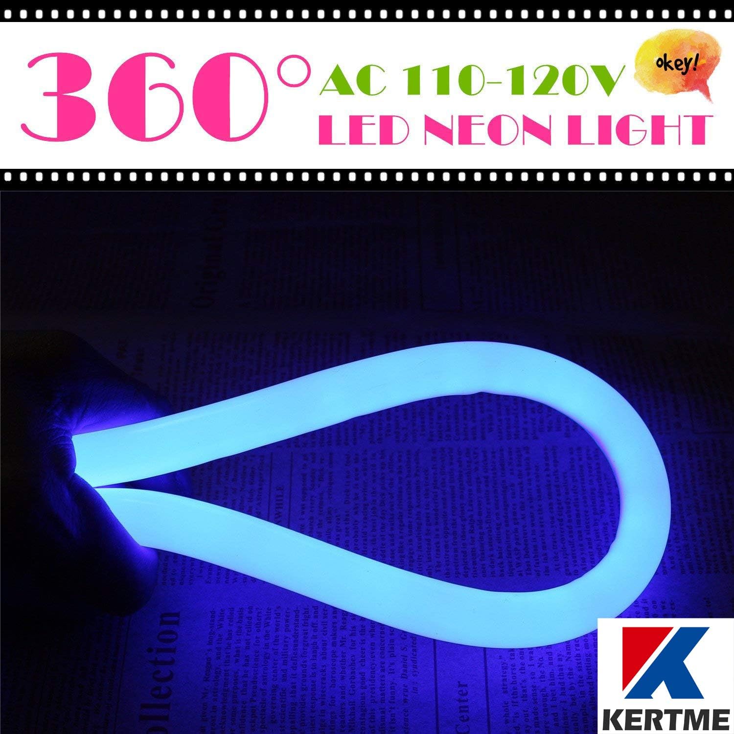 luz LED de neón de 360grados