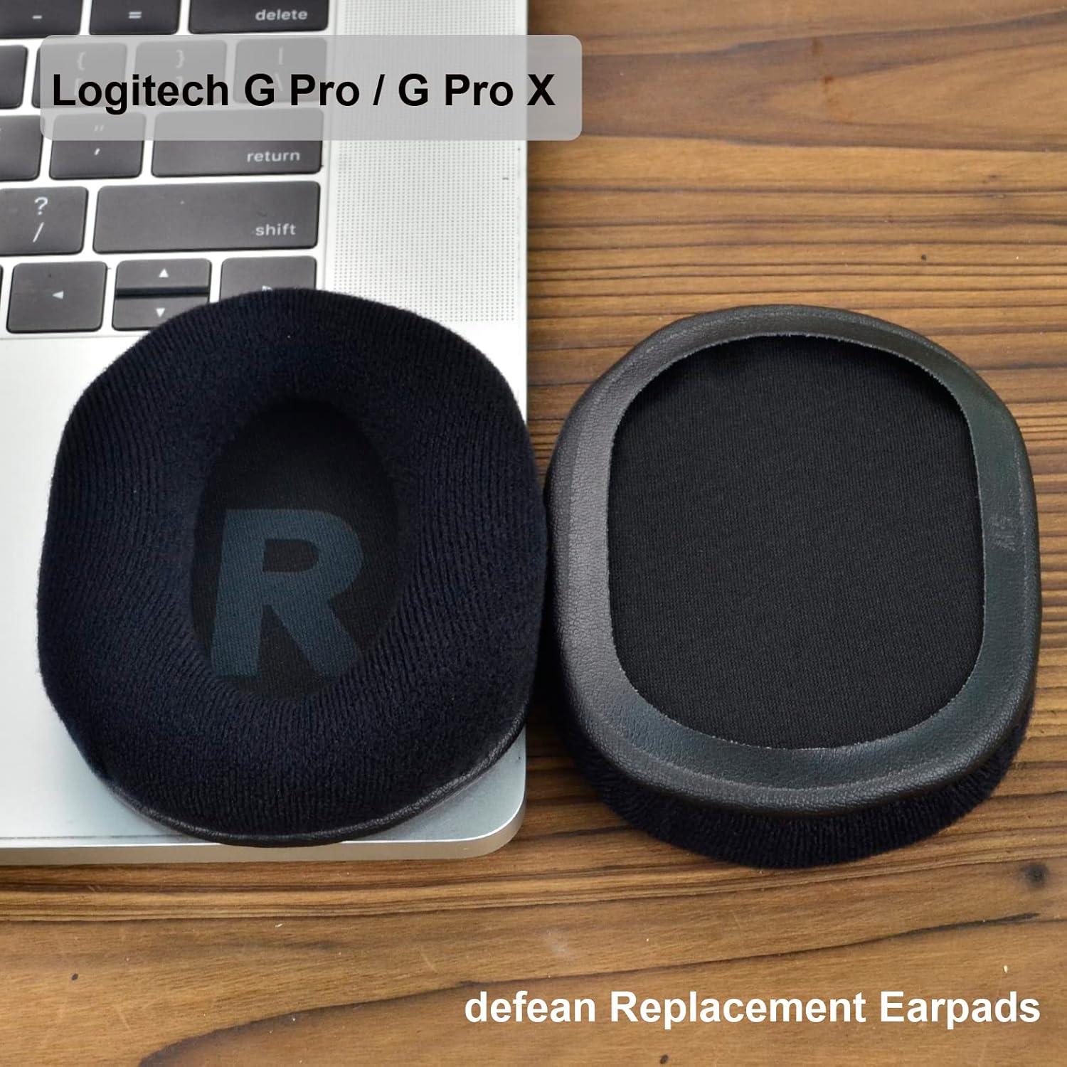 Almohadillas de repuesto para los oídos G Pro X compatibles con auriculares Logitech G ProG Pro X Gaming (terciopelo)