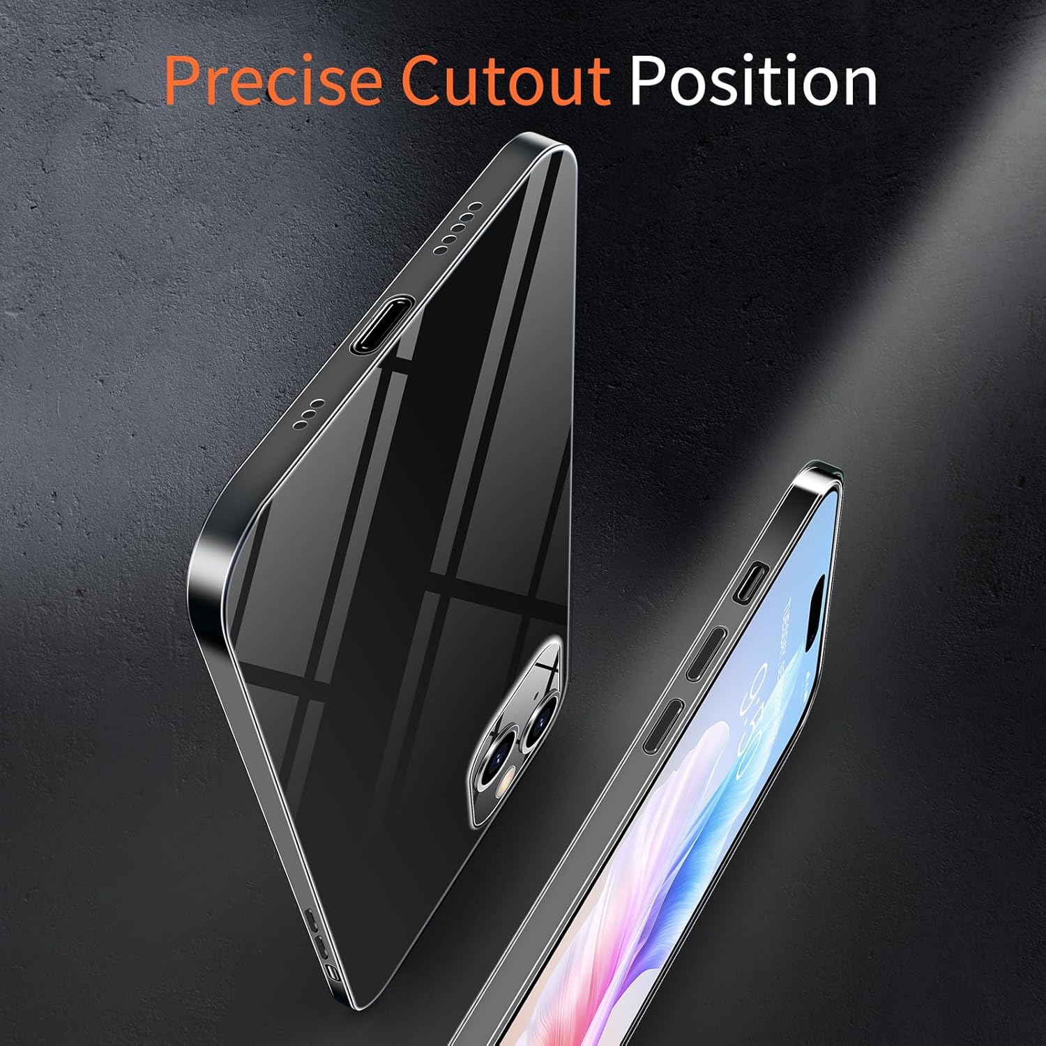 Dataroad – Funda delgada para iPhone 15 Plus, 0.008 in, papel fino, funda ligera translúcida con acabado mate, protección trasera de polipropileno