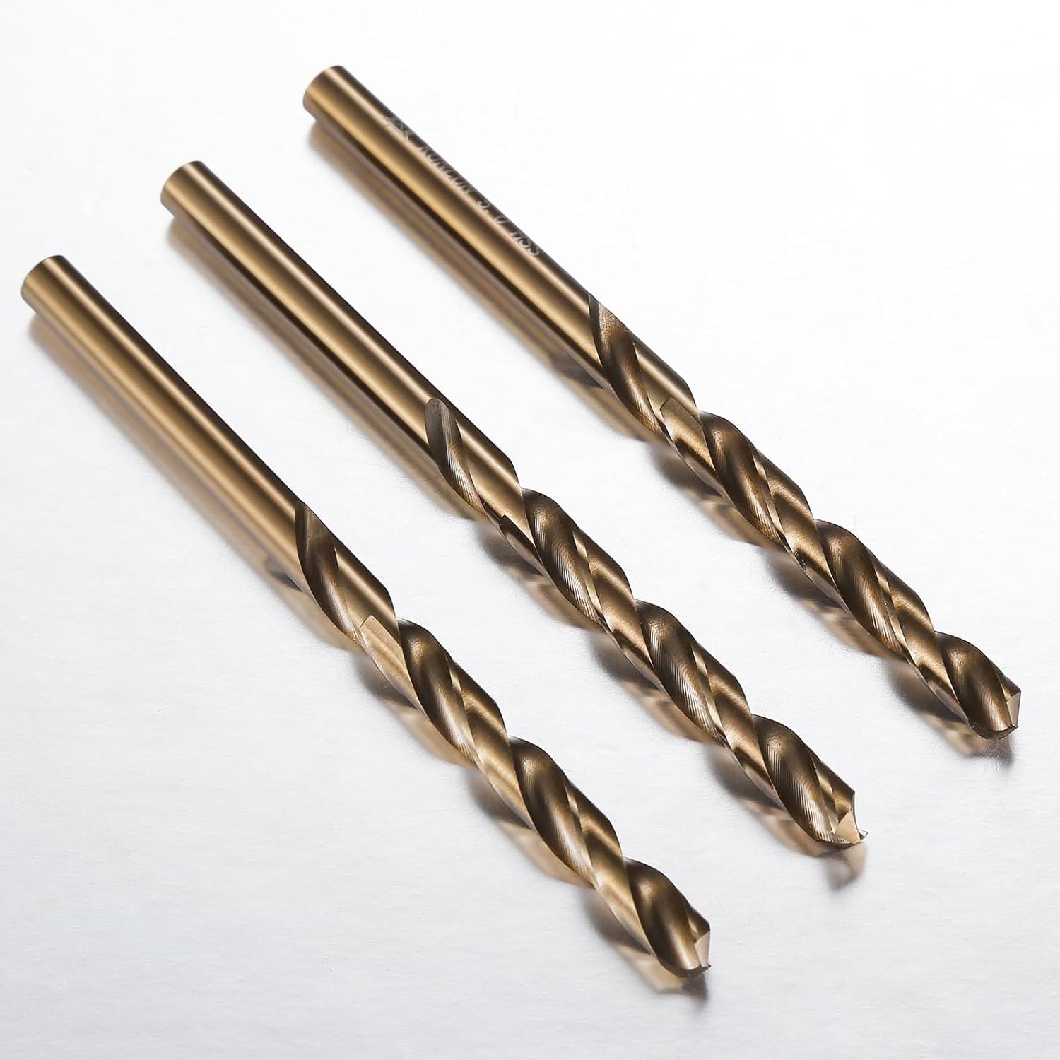 Broca de cobalto de 18 pulgadas (10 unidades), juego de brocas de metal M35 HSS para madera, metal duro, acero inoxidable, acero cobalto M35