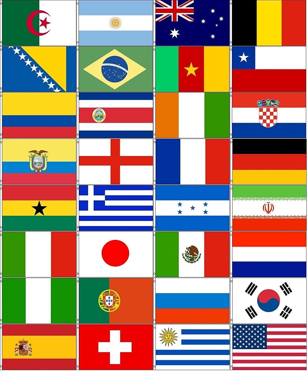 Premium Combo Set World Cup 32 Country 2×3 2 Flag