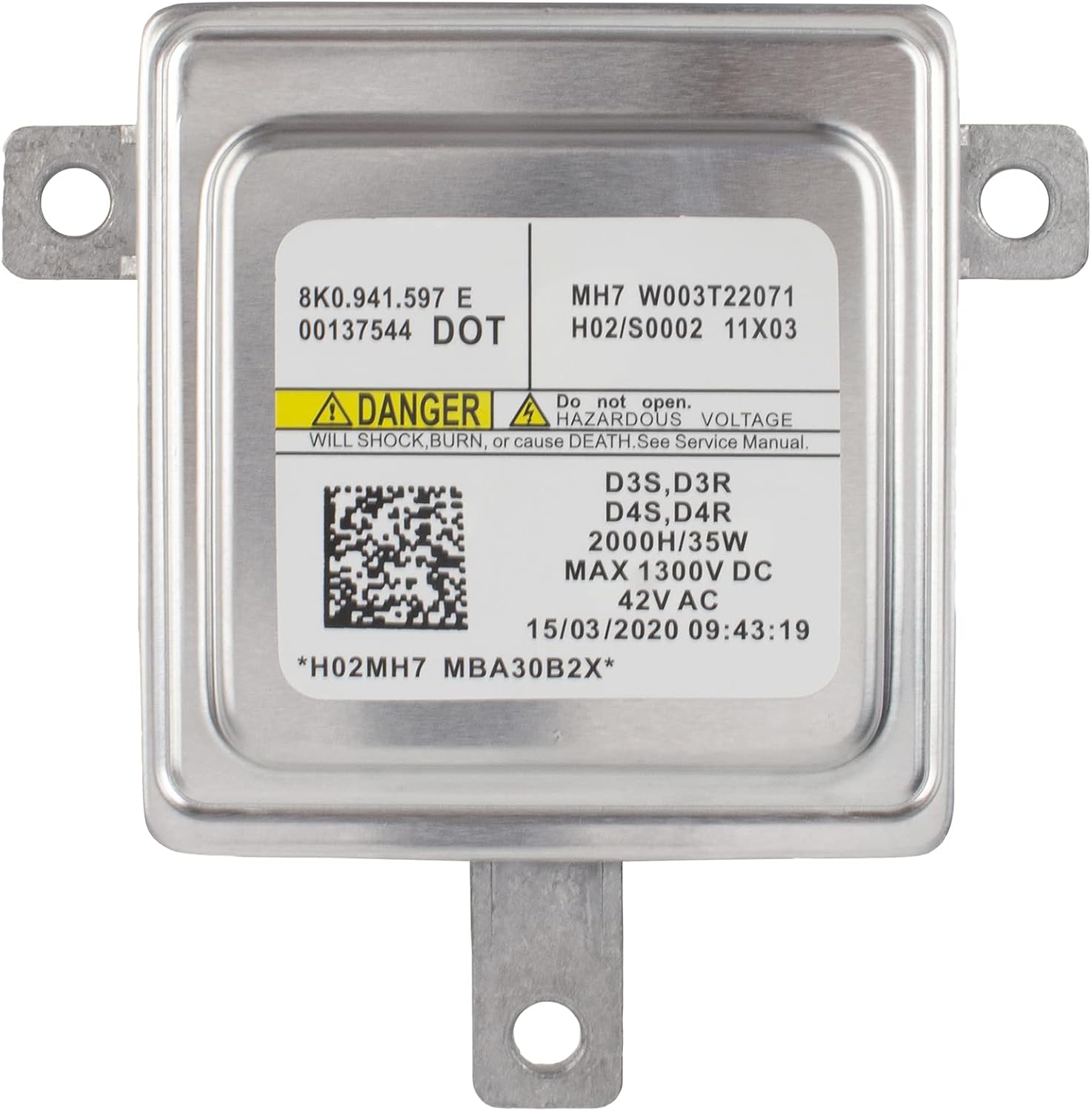 MOTOALL Unidad de control de balasto de faros de xenón D1S D1R para Audi A1A3 A4 A5 A6 A7 A8 VW Jetta Golf Reemplazar OE 8K0941597E W003T22071