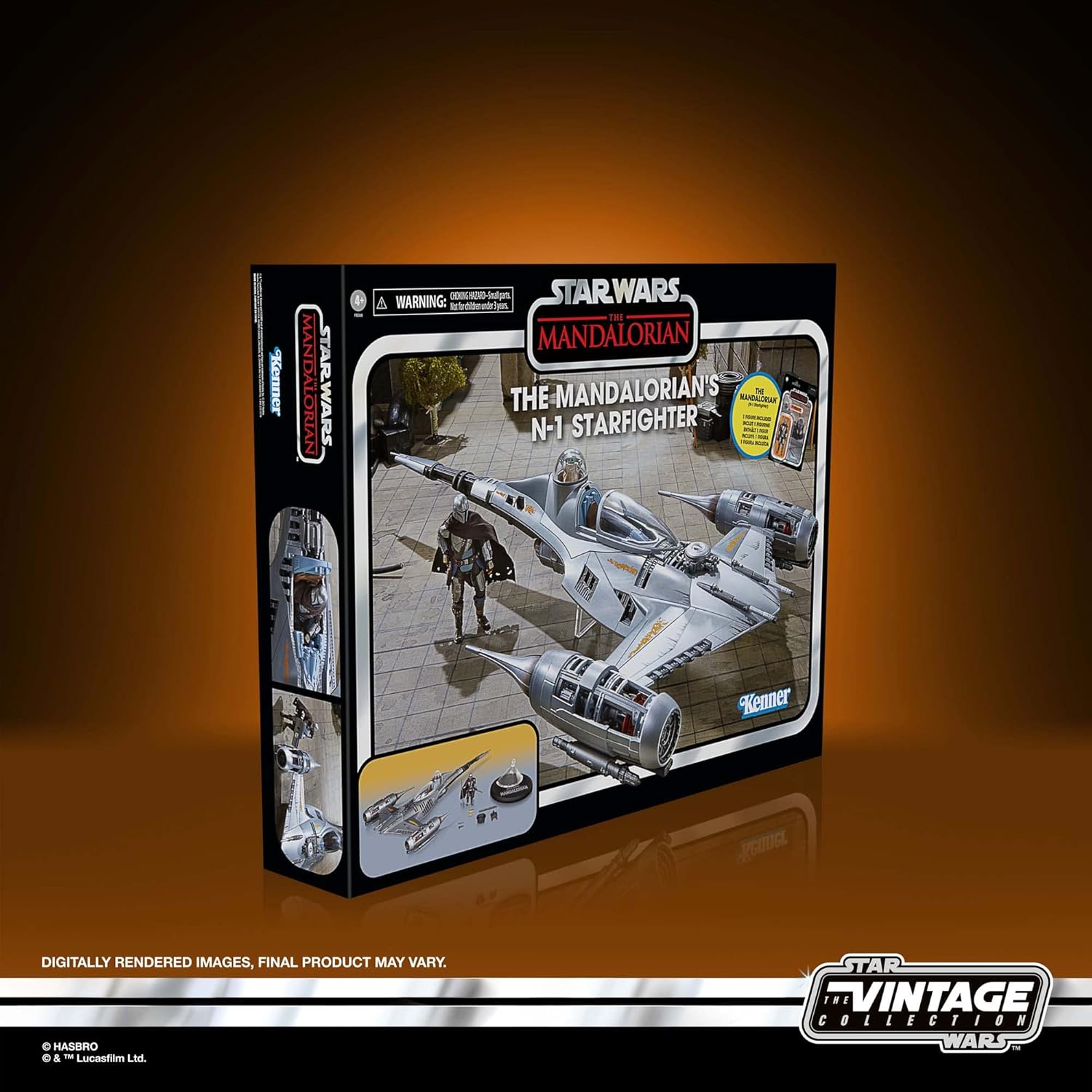 STAR WARS The Vintage Collection The Mandalorian’s N-1 Starfighter, The Mandalorian – Vehículo de 3.75 pulgadas y figuras de acción, a partir de 4