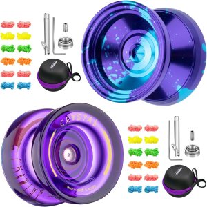 Responsive Yoyo para niños K2 Crystal Purple, Yoyo V8 sensible profesional con cuerdas de Yoyo + bolsa Yoyo + rodamiento + herramienta de extracción Responsive Yoyo para niños K2 Crystal Purple, Yoyo V8 sensible profesional con cuerdas de Yoyo + bolsa Yoyo + rodamiento + herramienta de extracción