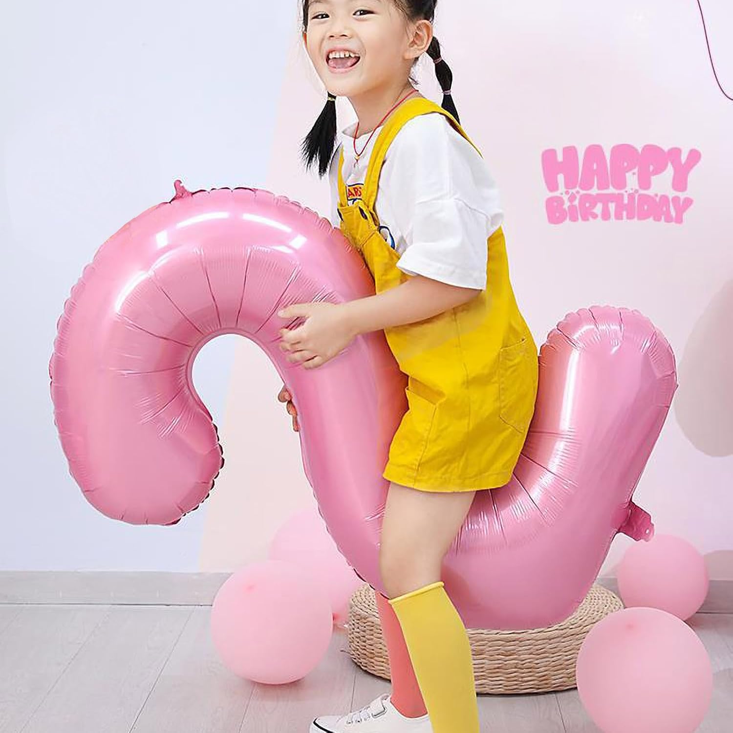 Globos de helio con número de 25 globos de 32 pulgadas, globos rosas de feliz cumpleaños para mujeres, fiesta de cumpleaños de 25 años, decoración