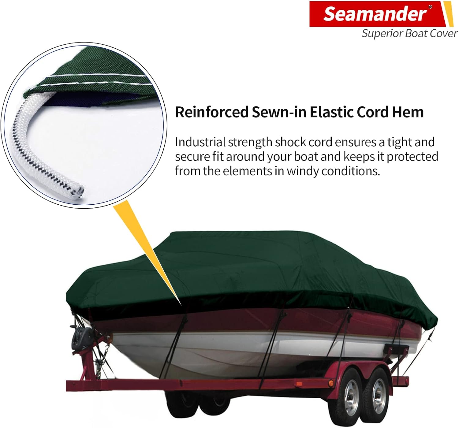 Cubierta Seamander para lancha, resistente e impermeable para casco en V, de tres cascos, para pesca, esquí, estilo profesional para poca