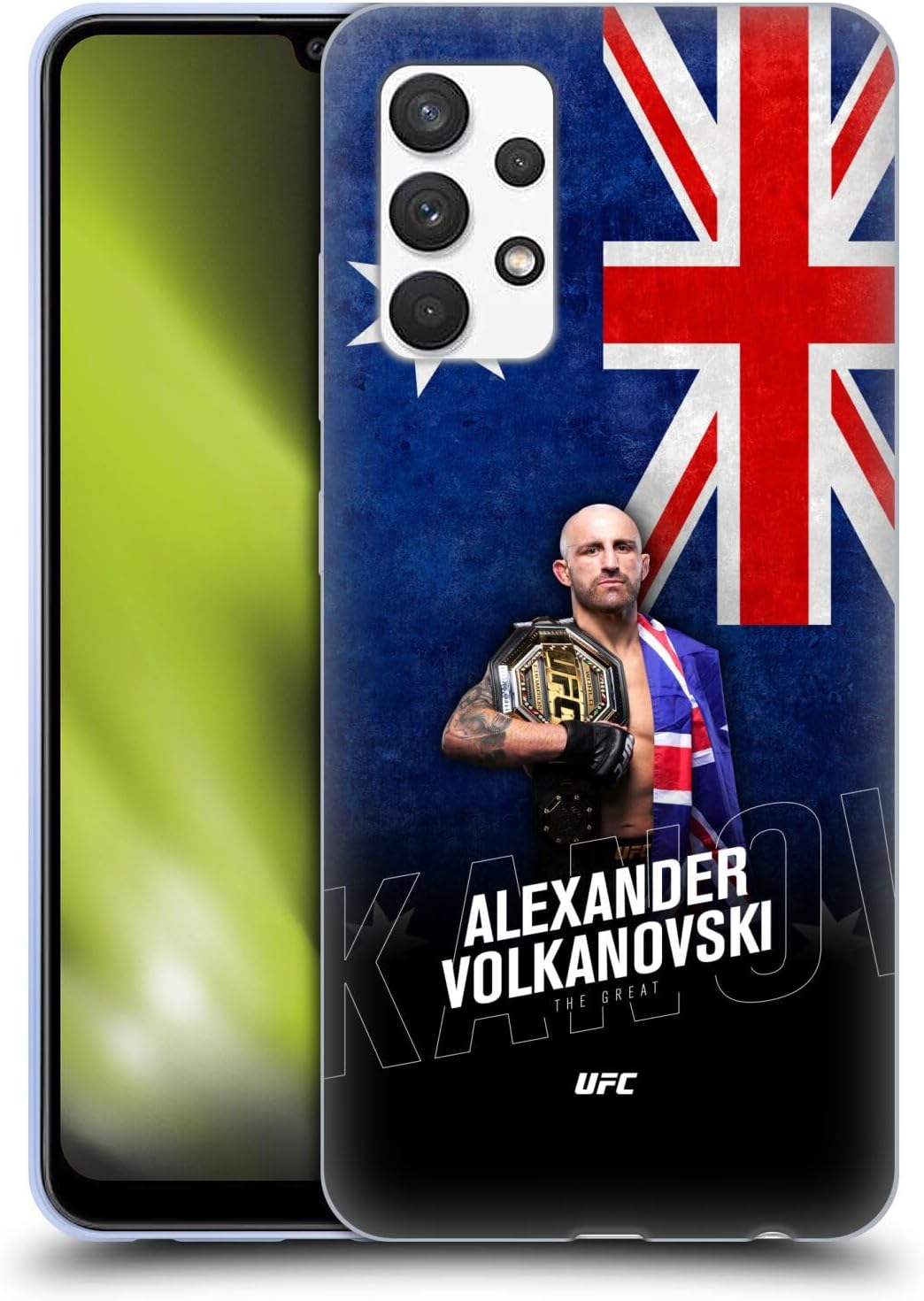 Head Case Designs Officially Licensed UFC Australia Flag Alexander Volkanovski Soft Gel Case Compatible with Samsung Galaxy A32 (2021)