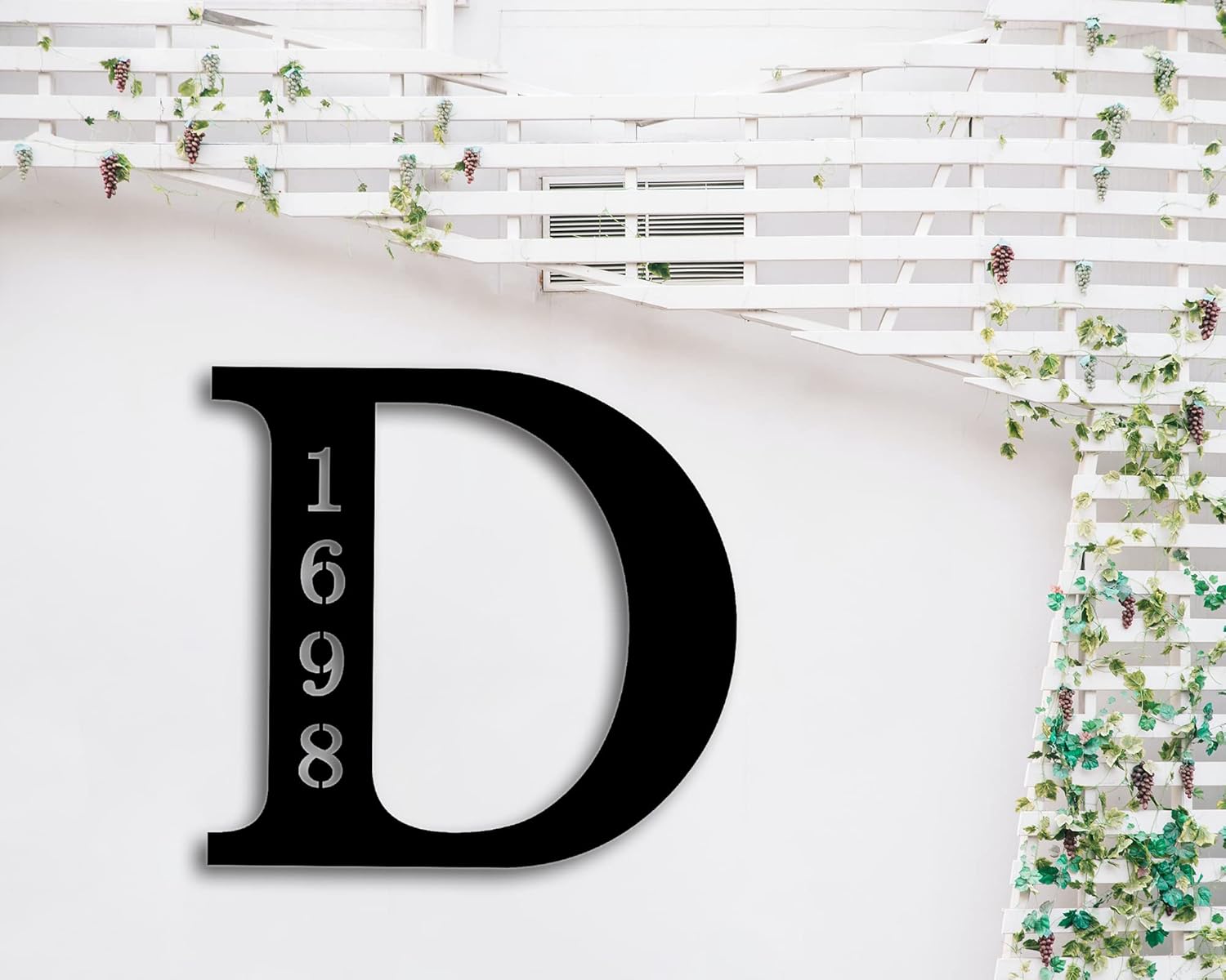 Custom Address Marker – Metal Address Sign-Personalized Metal Name Sign- Outdoor Wall Hanging Family Last Name Signs -house number plaque for