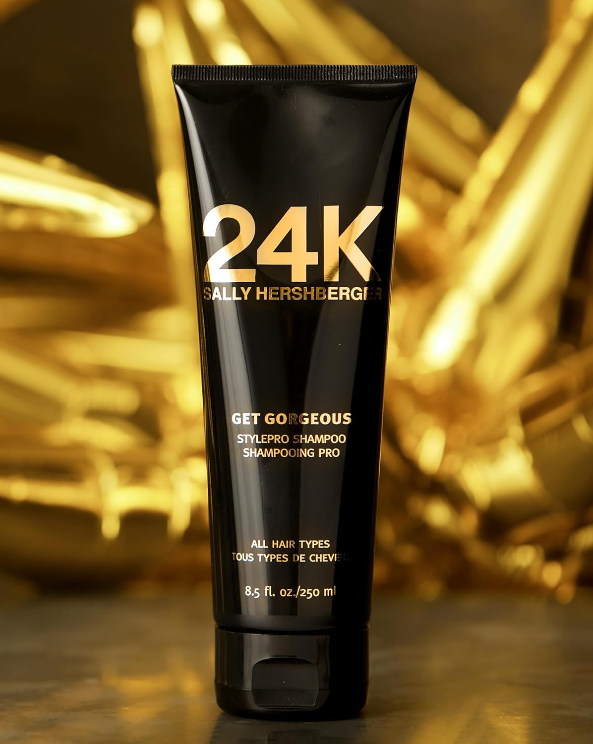 Sally Hershberger 24K Get Gorgeous Stylepro Champú, té negro y gris, 8.5 oz.