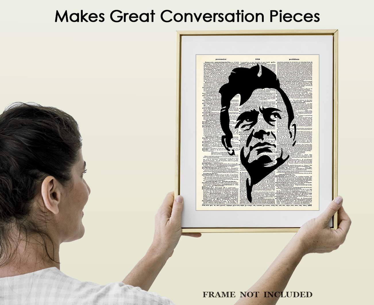 Johnny Cash Dictionary Wall Art Print – (8×10) Unframed Picture For Home, Office, Dorm & Bedroom Decor – Great Gift Idea Under $15