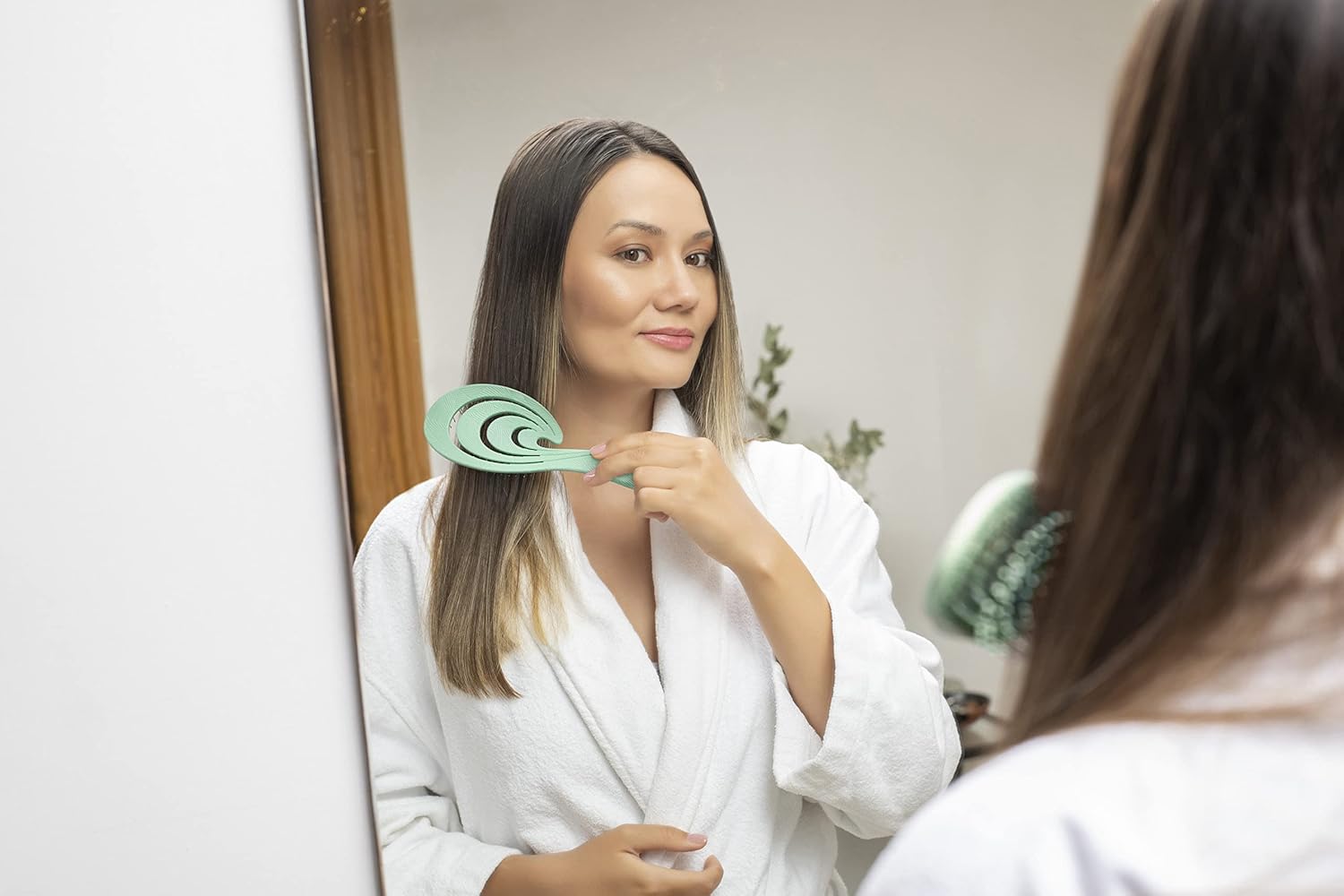 Ninabella Cepillo orgánico desenredante para el cabello para mujeres, hombres y niños  no tira del cabello  Cepillos alisadores de cabello para