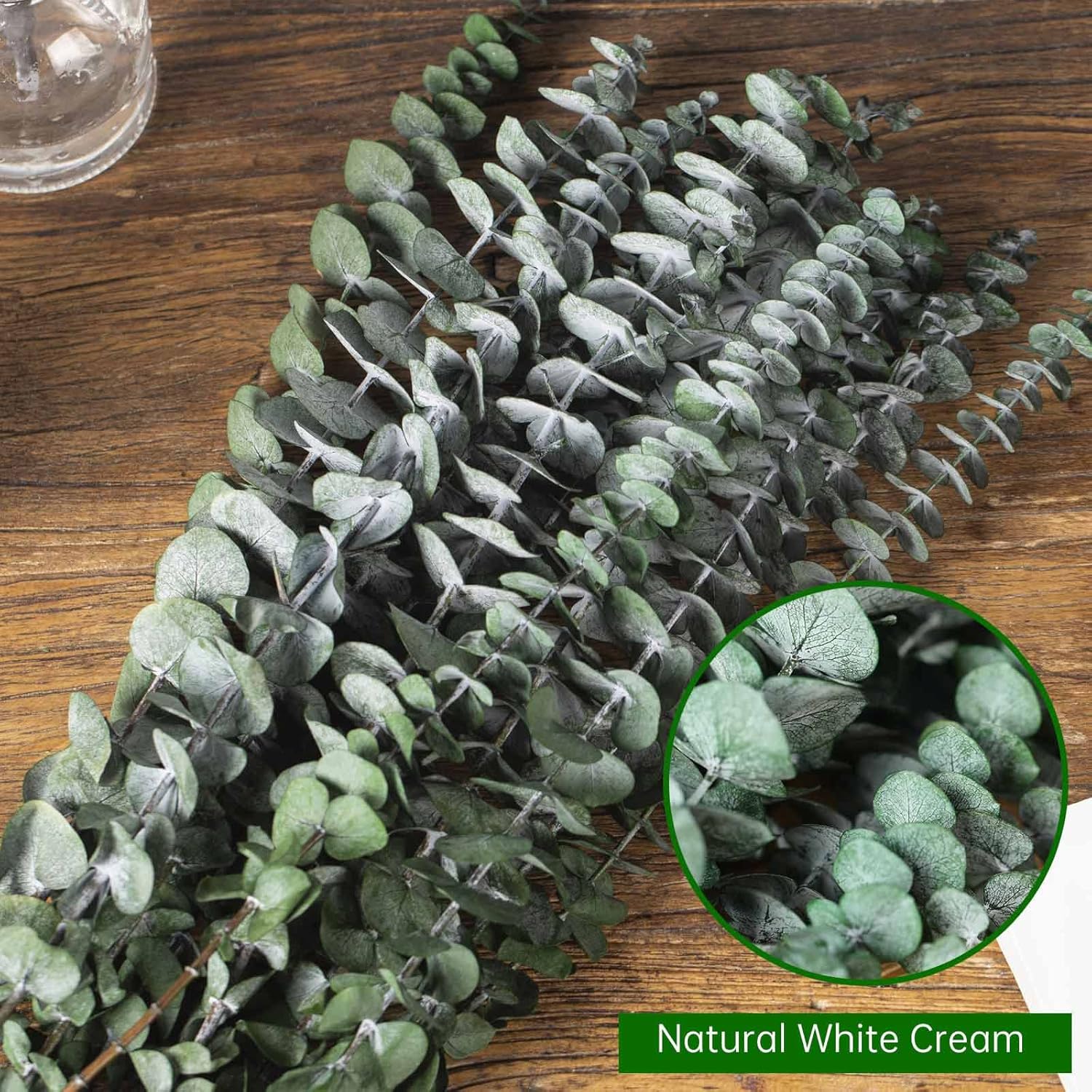 16 tallos de eucalipto secos, ramas de hojas de eucalipto frescas naturales de 17 pulgadas, ramas para colgar para la ducha, planta de eucalipto