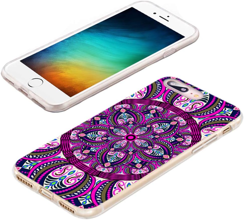 AKORAVO – Funda para iPhone 8 Plus, iPhone 7 Plus para mujeres, hombres y niñas, a prueba de golpes, antiarañazos, delgada, suave, funda protectora